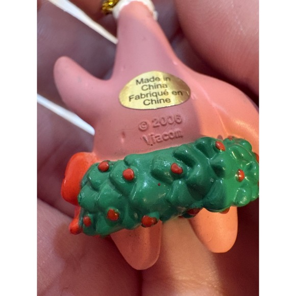 5 Mini Sponge Bob Squarepants Christmas Ornaments Nice Preowned Condition - Picture 7 of 7